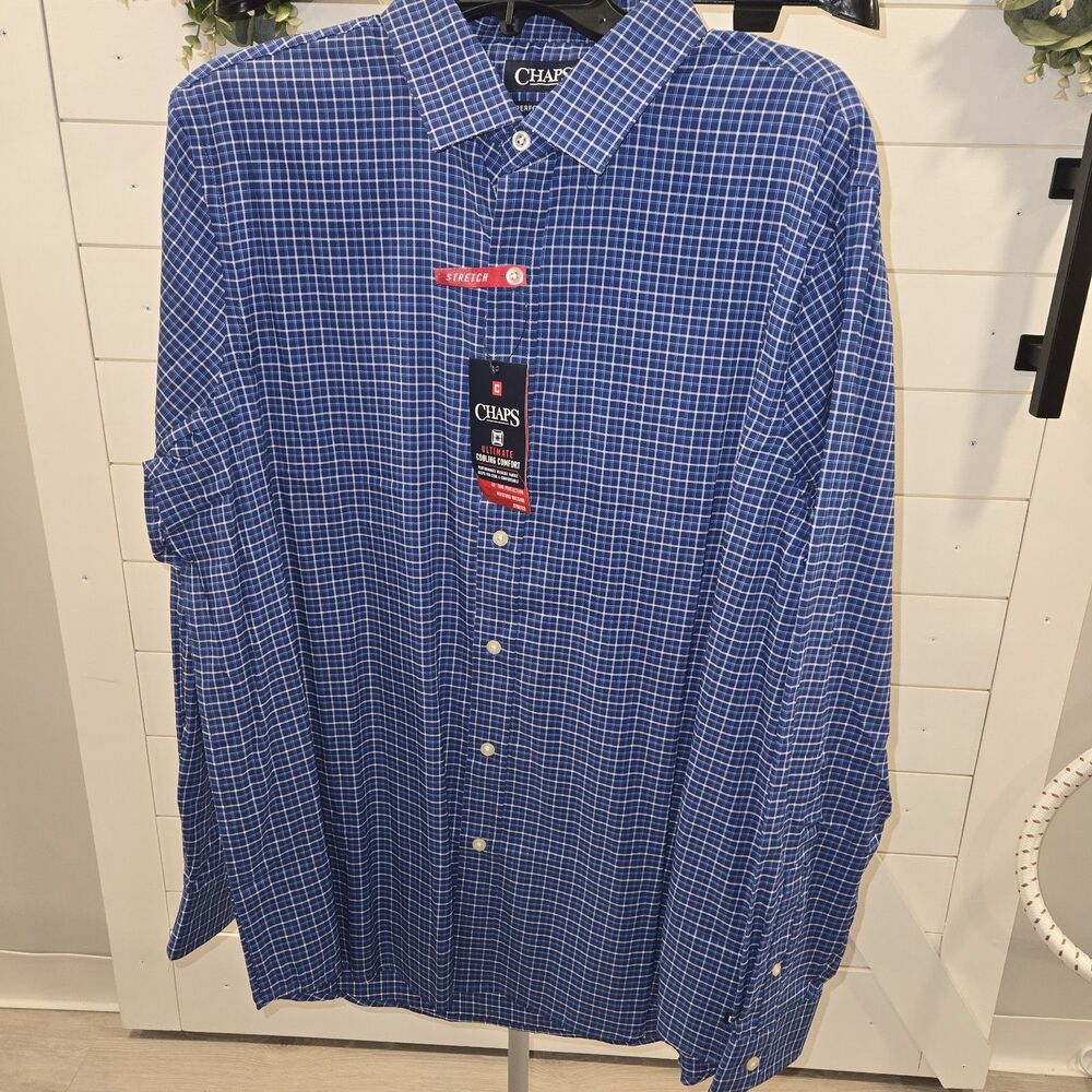 Chaps Men's Long Sleeve XL Button Down Shirt Brand New